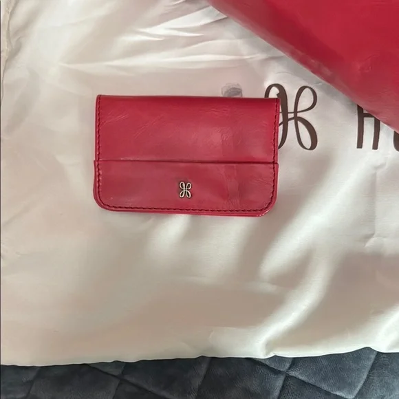 HOBO Red Leather Hobo Bag Vibrant and Sophisticated - Picture 3 of 10